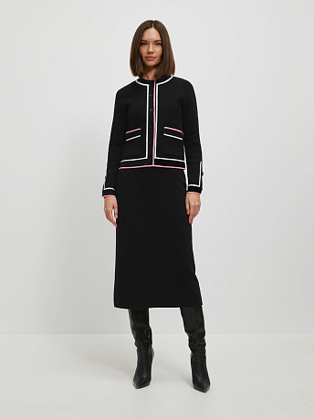 Жакет с акцентной отделкой кантом Майя