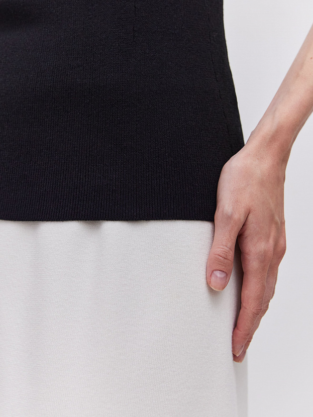 Милана майка трикотажная (черный, 44-46)