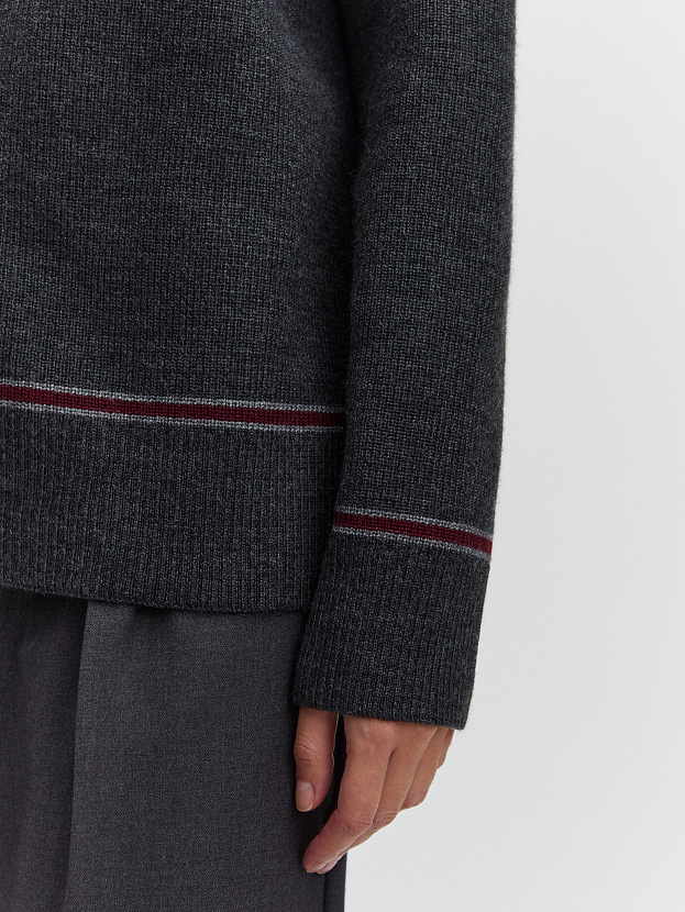 Азимут джемпер трикотажный (темно-серый, 44-46)