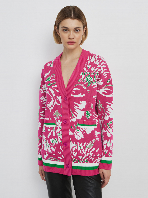 Гарда кардиган трикотажный (фуксия, 44-46)