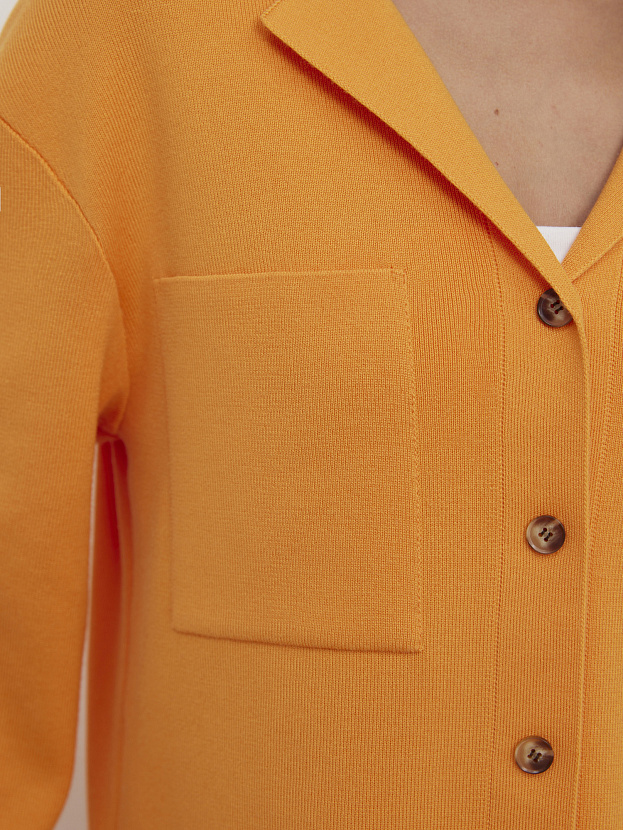 Тира кардиган трикотажный (оранжевый, 44-46)