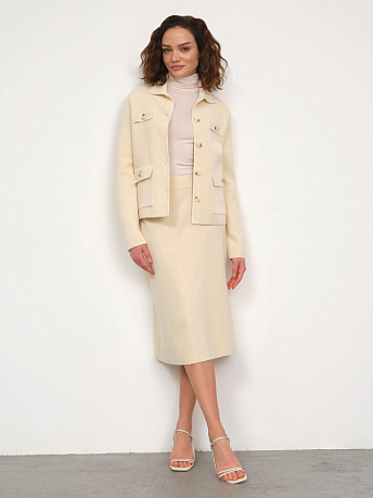 Жакет из хлопка с карманами Марсо