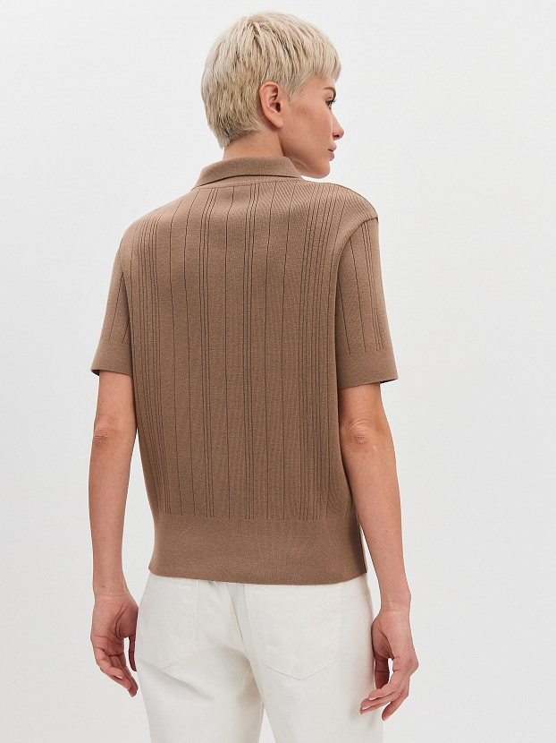 Лусио джемпер (поло) трикотажный (какао, 44-46)