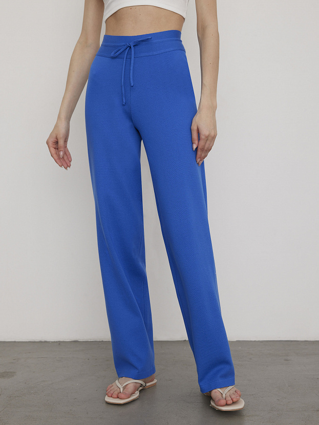 Палаццо брюки трикотажные (ультрамарин, 40-42/164-170)