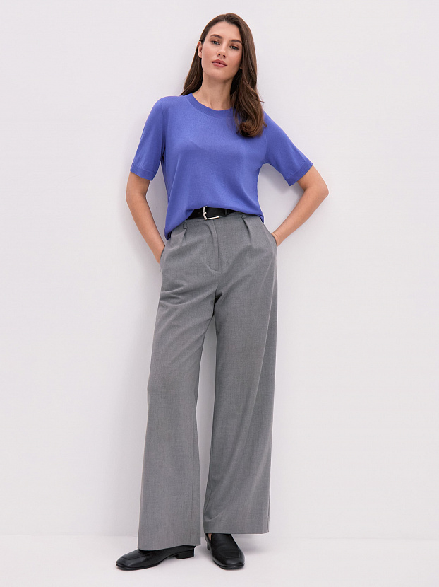 Адель джемпер (футболка) трикотажный (фиолетовый, 44-46)