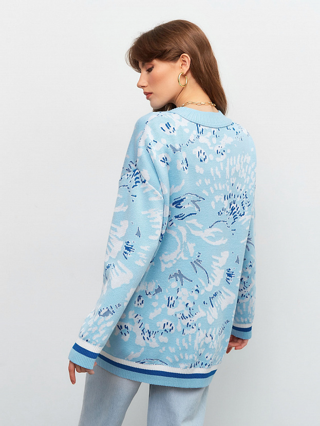 Гарда кардиган трикотажный (голубой, 44-46)