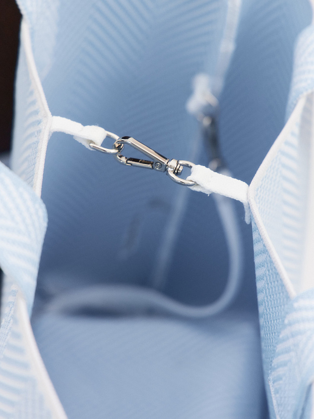 Сумка с косметичкой 2025-Е02 (белый/голубой)