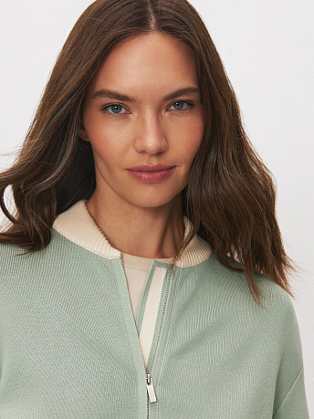 Бомбер из хлопка с полосками Сиетл