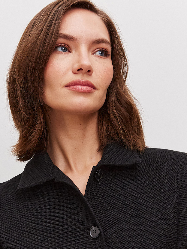 Аврора жакет трикотажный (черный, 44-46)