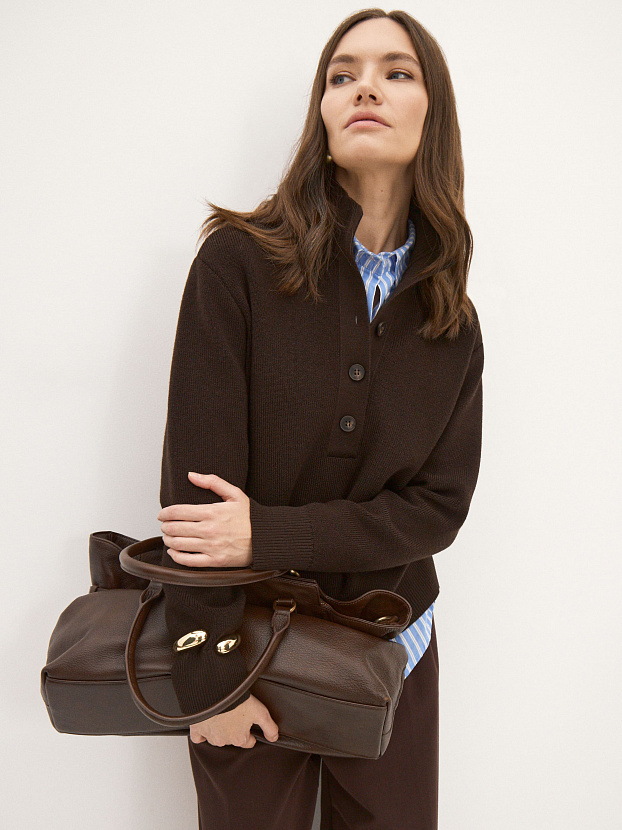 Мюнхен джемпер трикотажный (т.коричневый, 44-46)