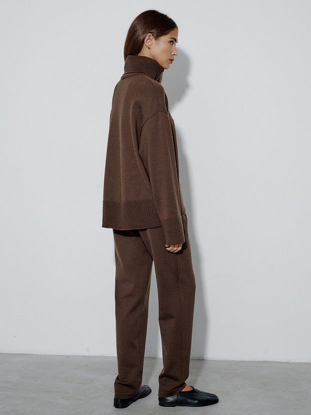 Вест брюки трикотажные (кофейный, 44-46/164-170)