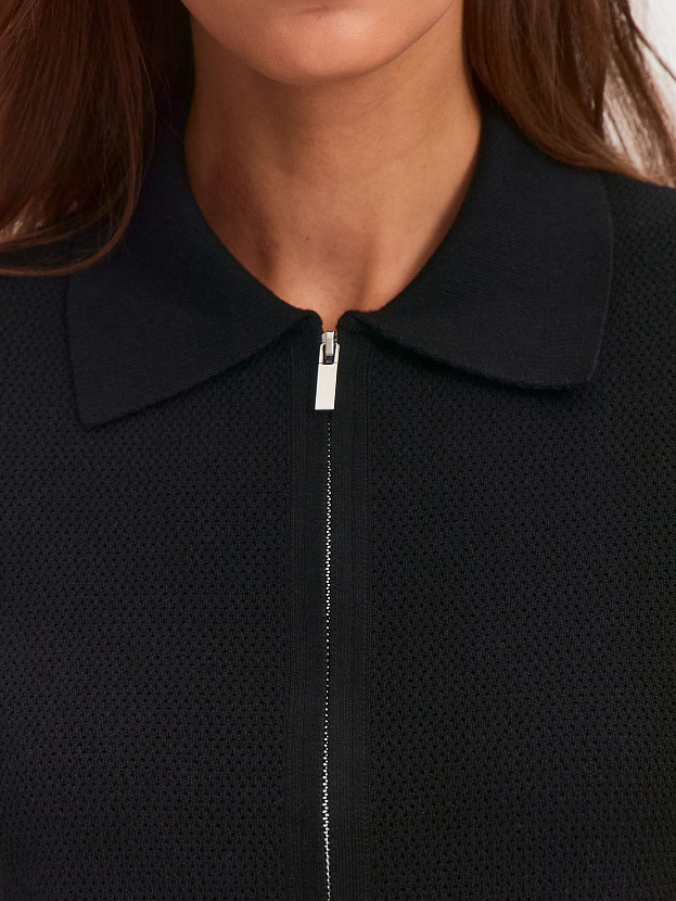 Равена жакет трикотажный (черный, 44-46)