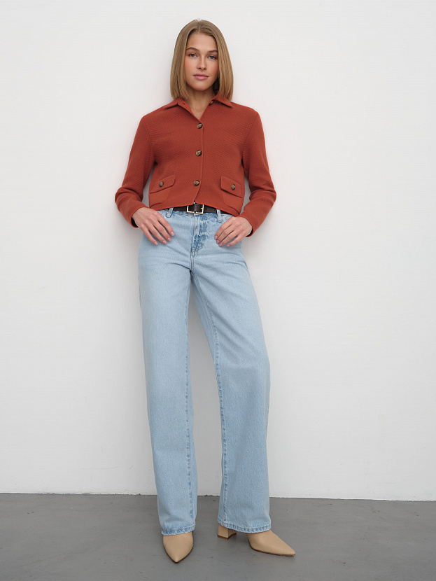 Лацио жакет трикотажный (темно-оранжевый, 44-46)