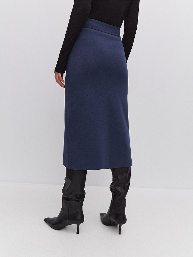 Каролла юбка трикотажная (синий, 46)