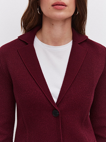 Жакет полуприталенный с люрексом Шайн