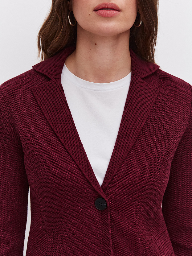 Шайн жакет трикотажный (бордо, 46)