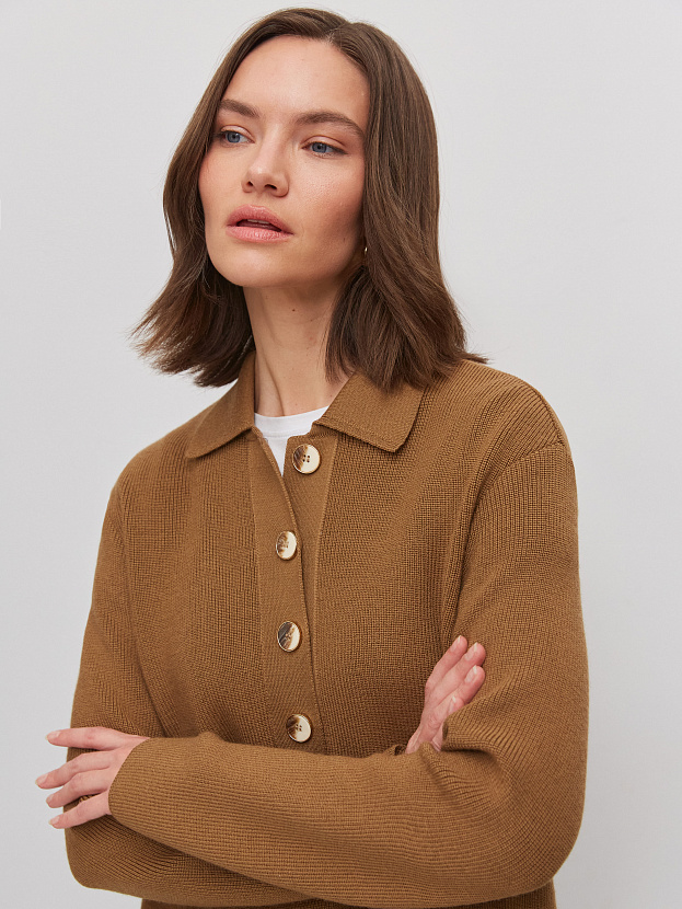 Крафт джемпер трикотажный (бежевый, 44-46)