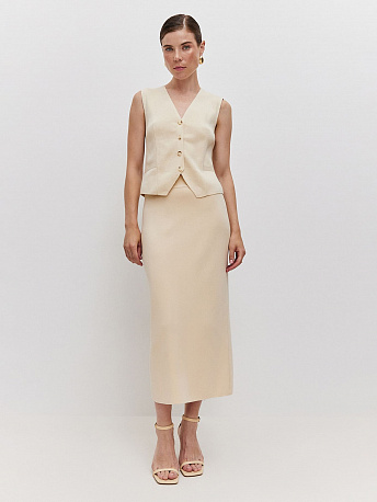 Юбка-миди с разрезом Матрикс