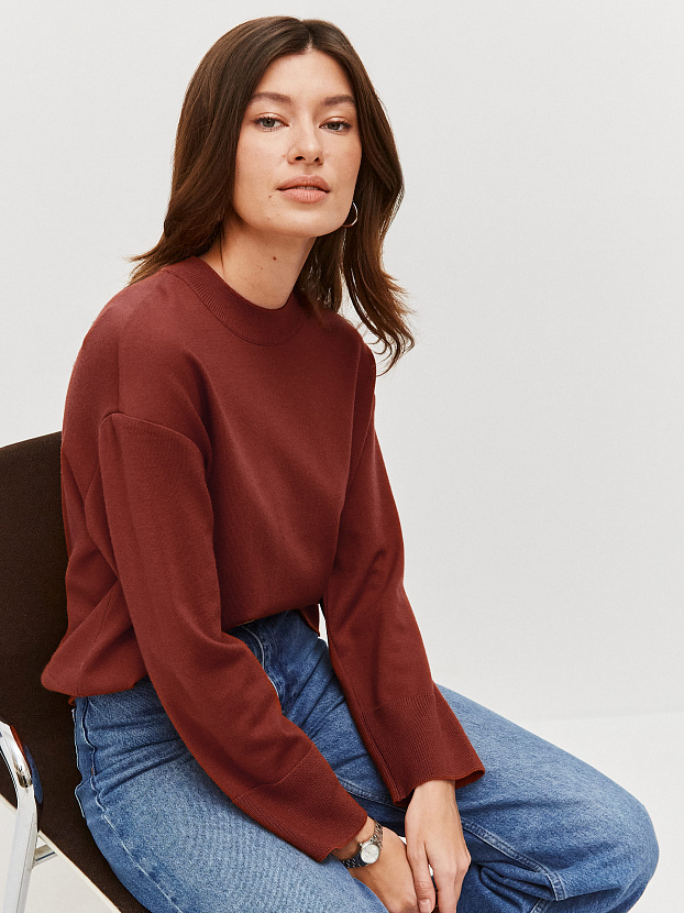 Дания джемпер трикотажный (терракот, 44-46)