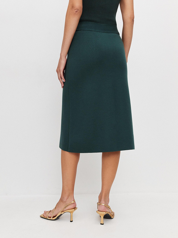 Моне юбка трикотажная (изумрудно-зеленый, 46)