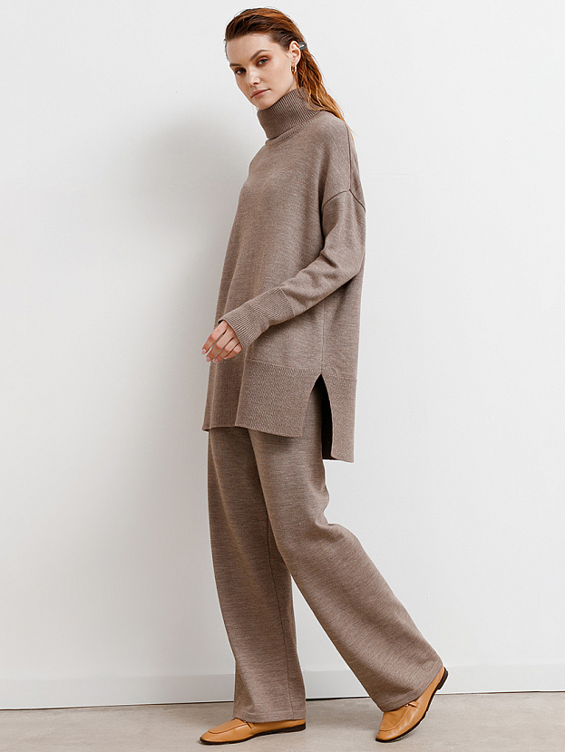 Сатурн костюм (джемпер+брюки) трикотажный (какао, 40-42/164-170)