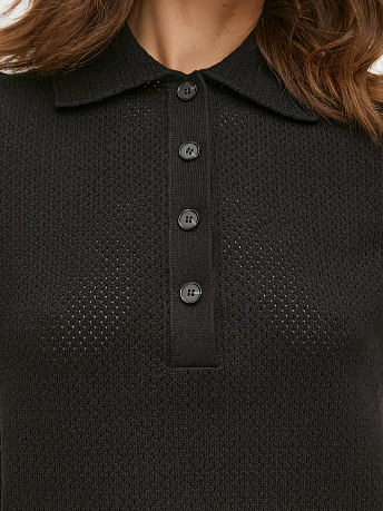 Футболка-поло с перфорацией Симоне