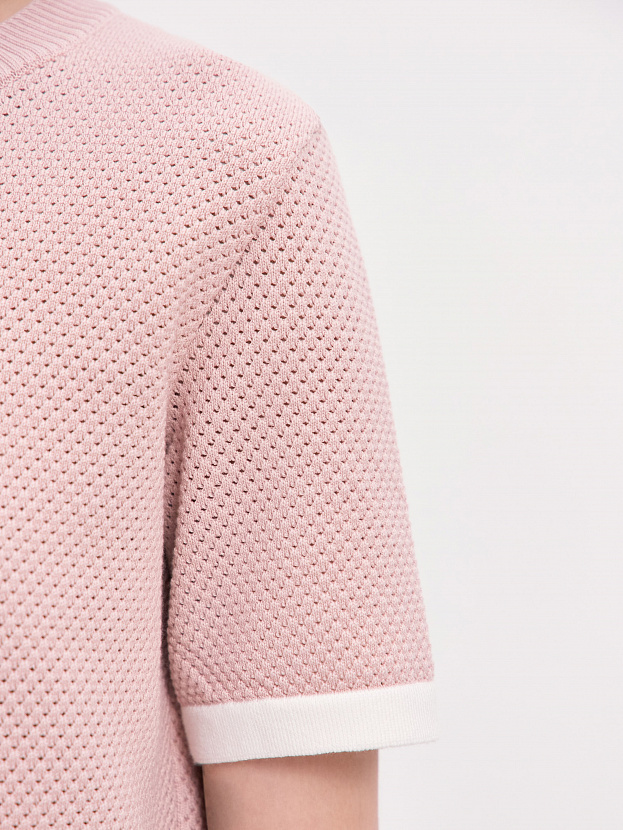 Элмонд джемпер (футболка) трикотажный (пудровый, 44-46)