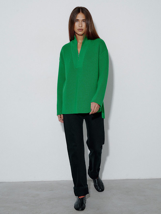 Голди джемпер трикотажный (ярко-зеленый, 44-46)