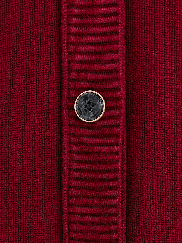 Блюз кардиган трикотажный (бордо, 44-46)