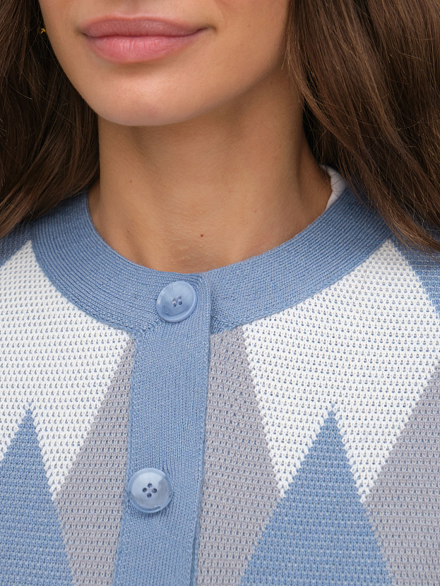 Скай жакет трикотажный (серо-голубой, 44-46)