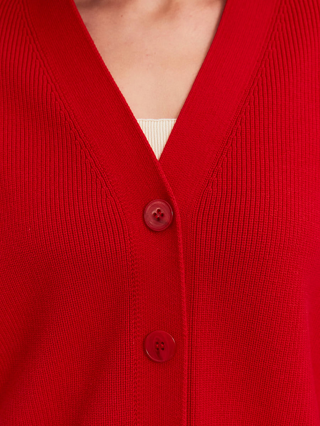Родос кардиган трикотажный (красный, 44-46)