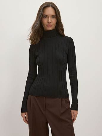 Водолазка из шерсти мериноса и вискозы Веста