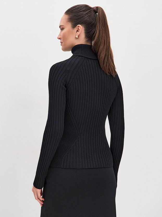 Люси водолазка трикотажная (черный, 44-46)