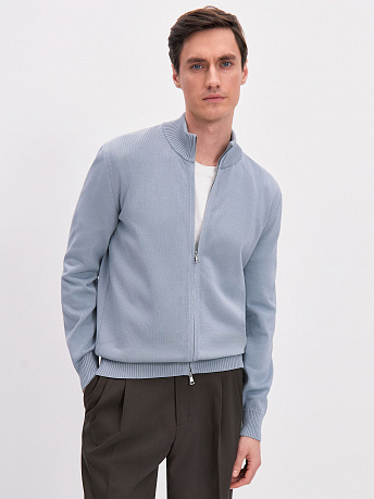 Кардиган мужской на молнии из хлопка