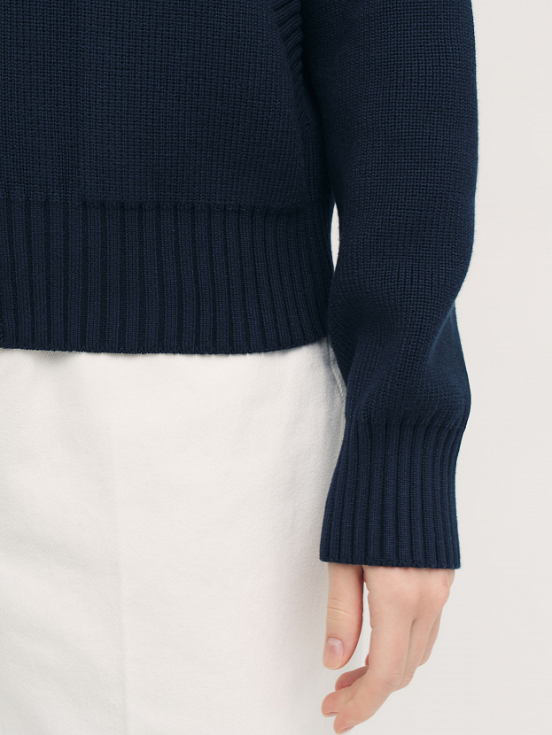 Честер джемпер (бомбер) трикотажный (т.синий, 44-46)