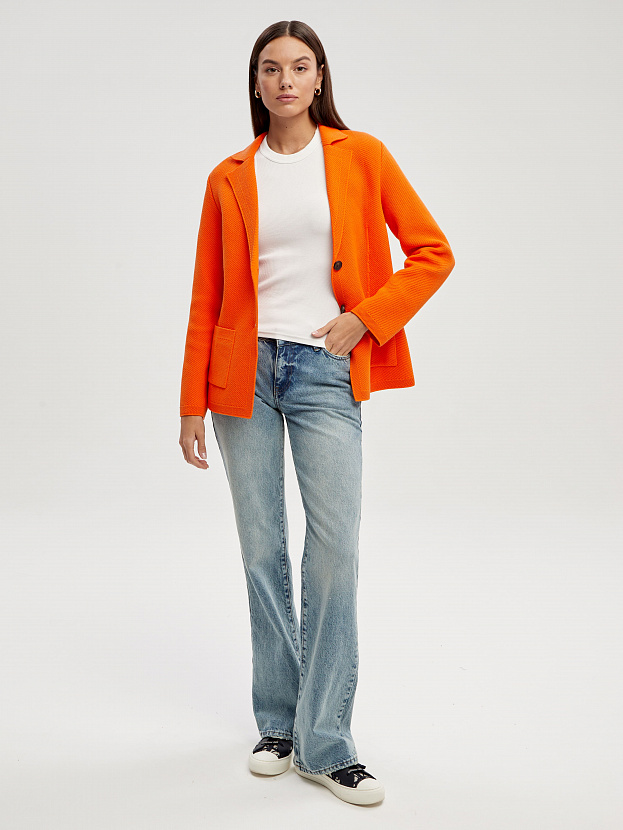 Рута жакет трикотажный (оранжевый, 46)