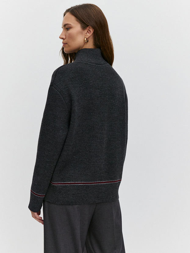 Азимут джемпер трикотажный (темно-серый, 44-46)