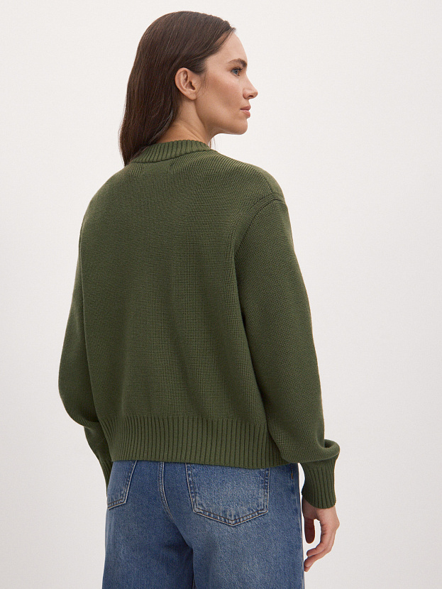 Эльба джемпер (бомбер) трикотажный (зеленый, 44-46)