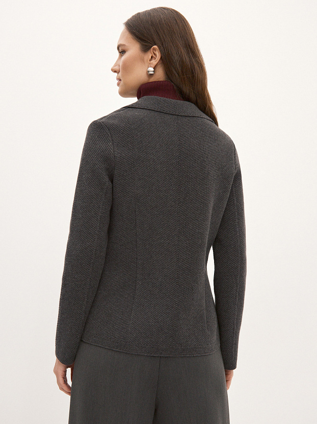 Рута жакет трикотажный (темно-серый, 46)