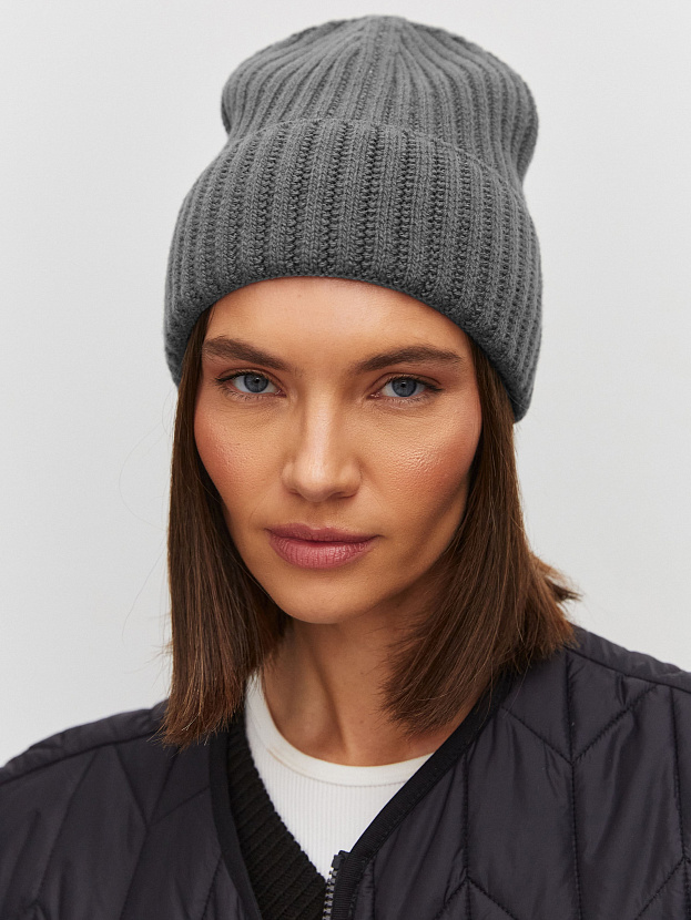 Лайт2 шапка трикотажная (серый меланж, 56-58)