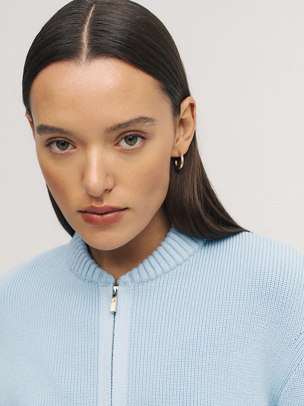 Честер джемпер (бомбер) трикотажный (св.голубой, 44-46)