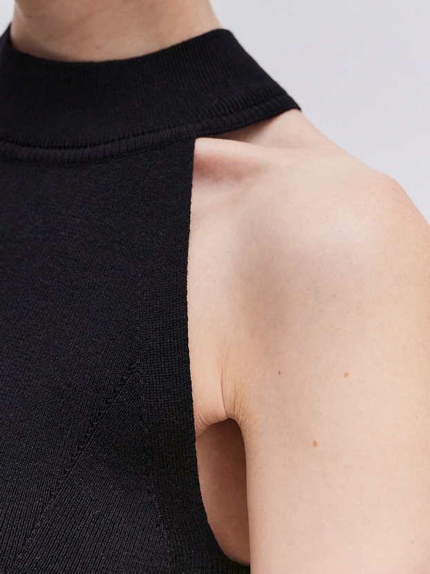 Милана майка трикотажная (черный, 44-46)