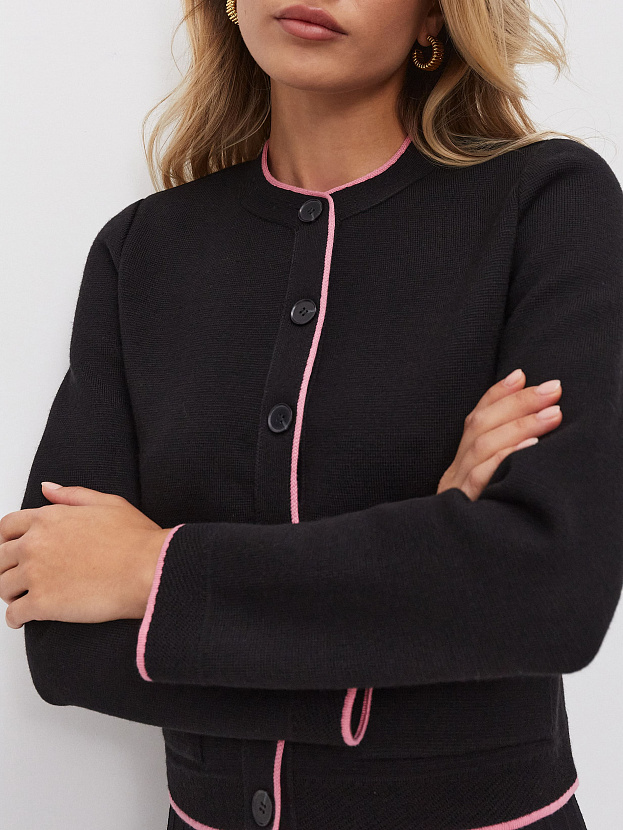 Сириус жакет трикотажный (черный, 46)