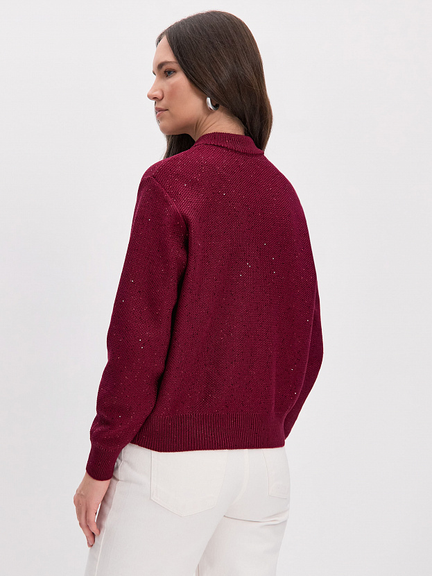 Рио кардиган (бомбер) трикотажный (бордо, 44-46)