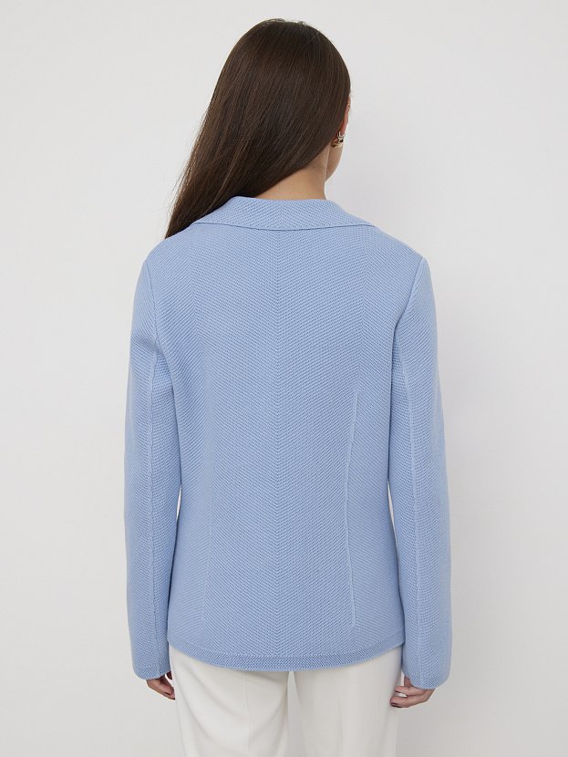 Рута жакет трикотажный (голубой, 46)