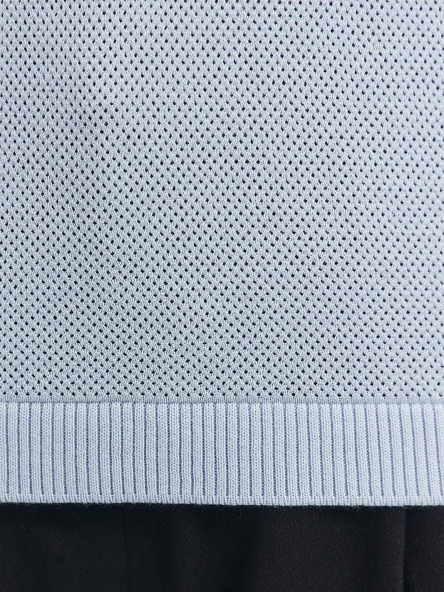 Эмма джемпер без рукавов трикотажный (голубой, 44-46)