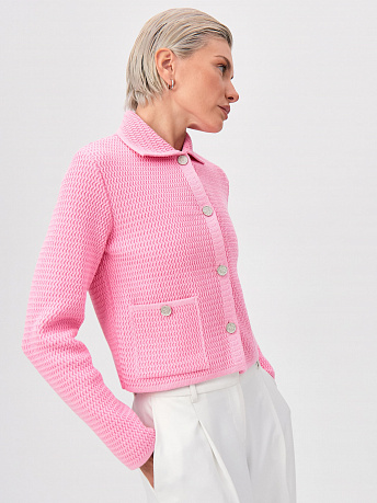 Жакет укороченный с фактурным узором Селена