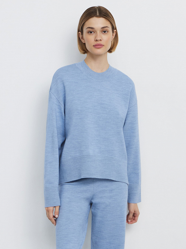 Дания джемпер трикотажный (голубой, 44-46)