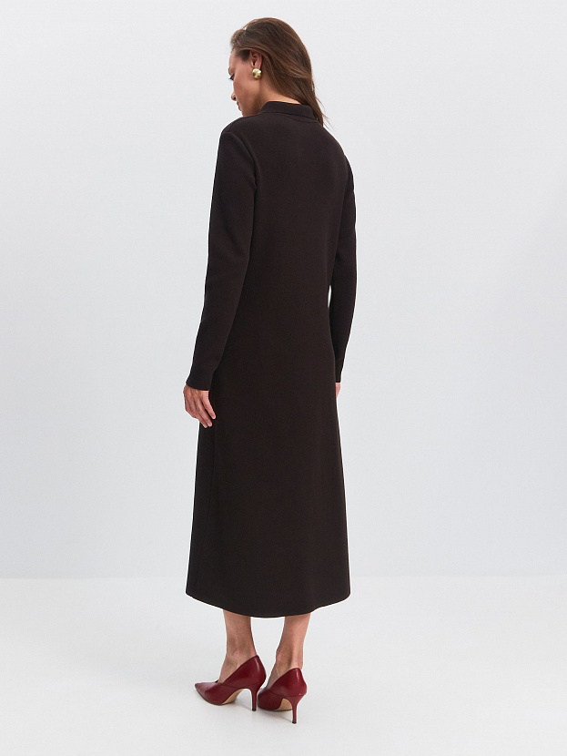 Сатори платье трикотажное (т. коричневый, 44-46)