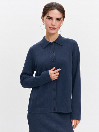 Кардиган из хлопка и вискозы Мишель